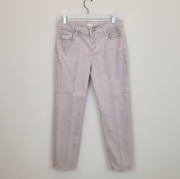 Old Navy Boyfriend mid-rise button fly jeans pants size 2 - Picture 3 of 11